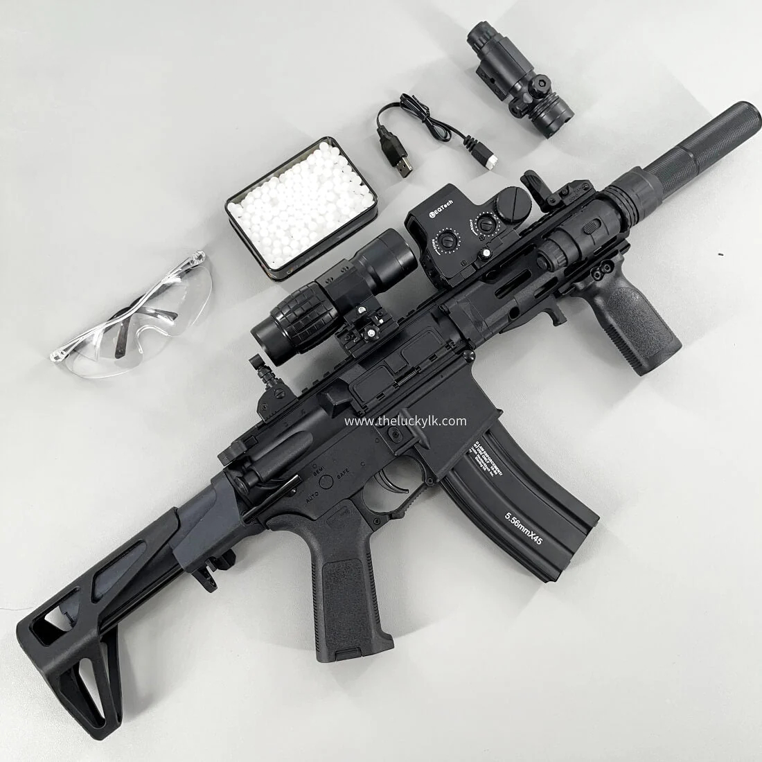 DD M4-PDW Gel Blaster High Speed Fire Mode With Metal Mag-Flagship