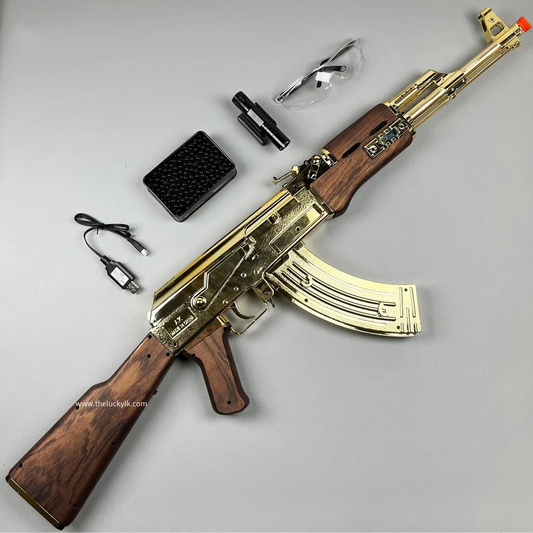 Golden/Silver AK47 Gel Blaster Toygun