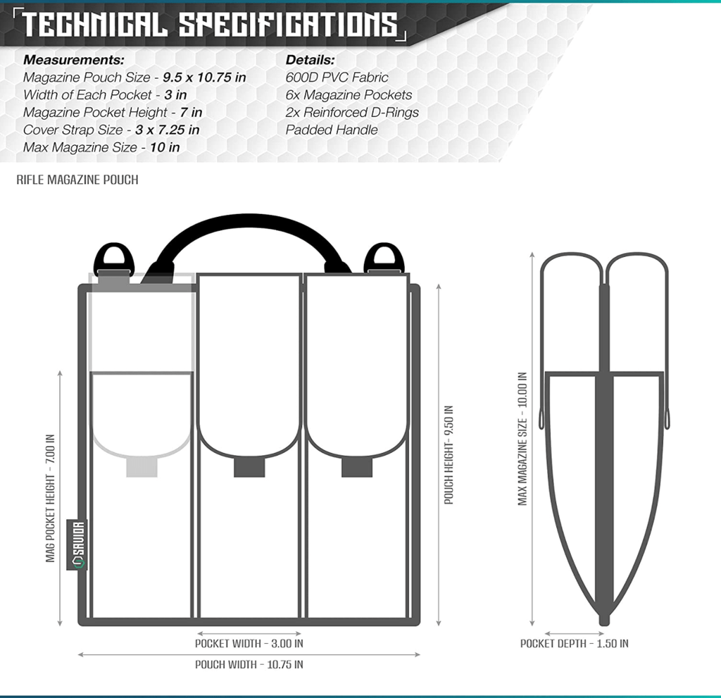 AR-15 Magazine Carrying Case