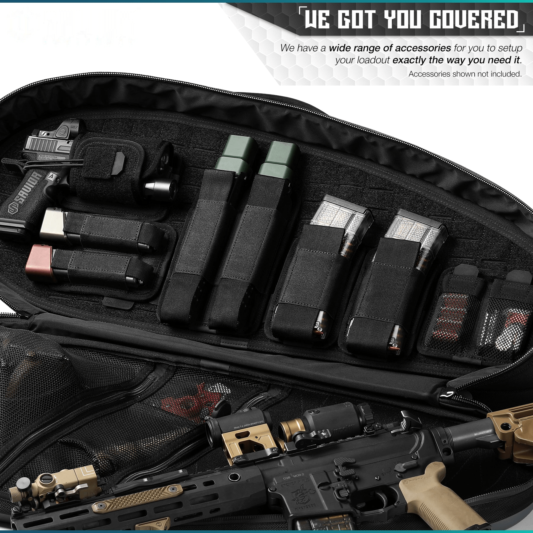 AR-15/AK-47 Mag Holster - Hook Backing (Multiple Slots)